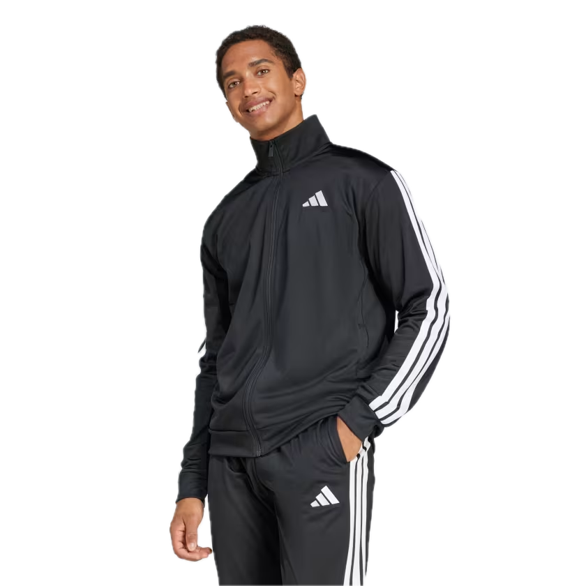adidas 3-Stripes Tricot Regular Track Jacket Asia Sizing 'Black' JI8816