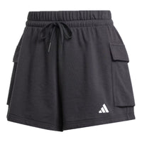 (WMNS) adidas Essentials Small Logo French Terry Cargo Shorts 'Black' JD9944