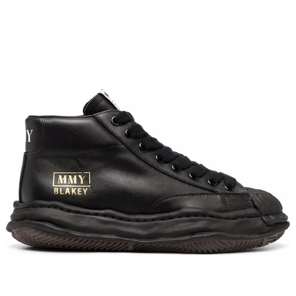 Maison MIHARA YASUHIRO BLAKEY OG Sole Leather High-top 'Black' A06FW701-BLACK