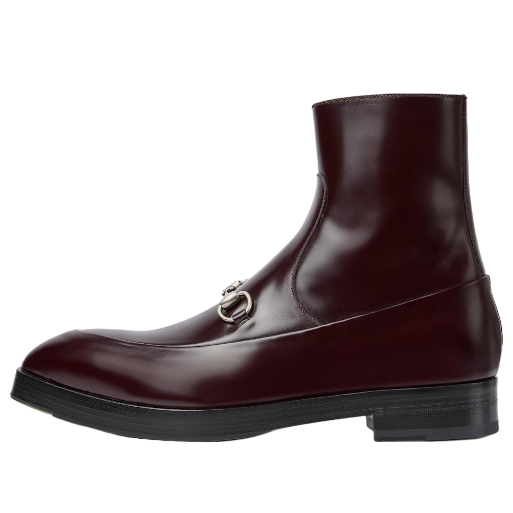 Gucci Horsebit Ankle Boots 'Bordeaux' 823583-AAEAK-6004