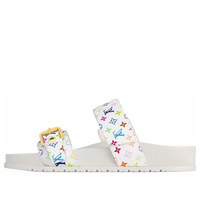 (WMNS) LOUIS VUITTON x Takashi Murakami Bom Dia Slides 'White' 1AGXU3