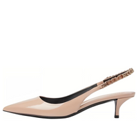 (WMNS) Gucci Pointed Toe Stiletto 'Light Beige Patent Leather' 782832-BNC80-6702