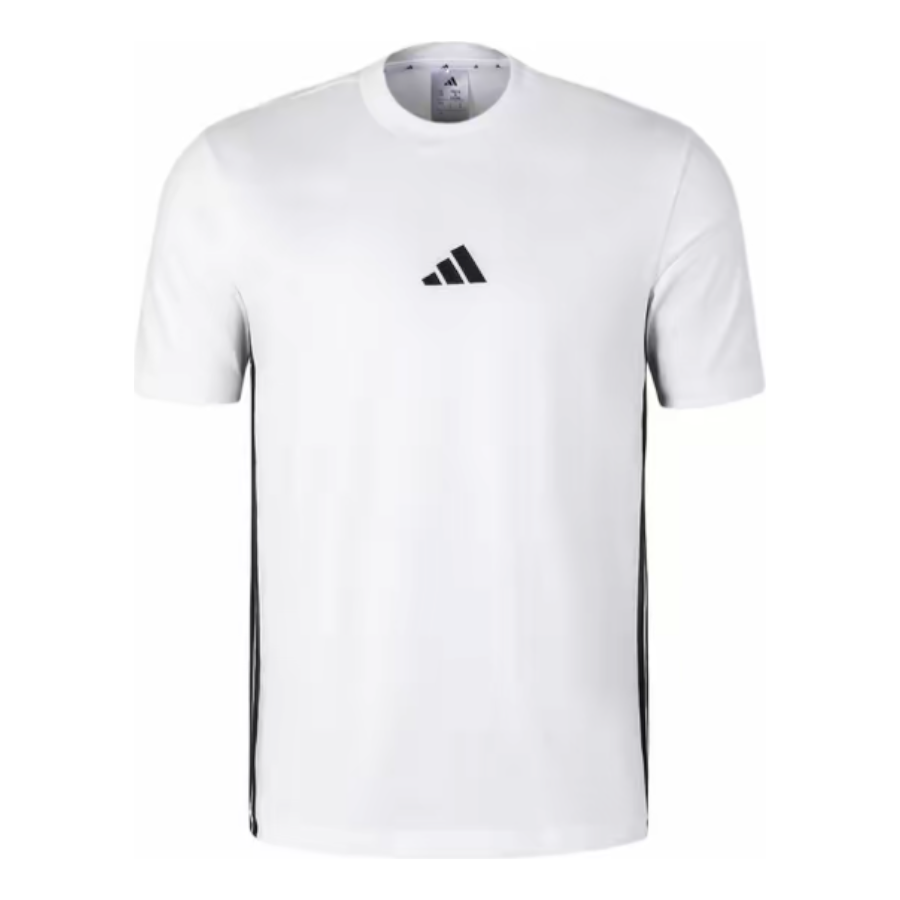 adidas Essentials Single Jersey Asia Sizing 'White Black' JY8563