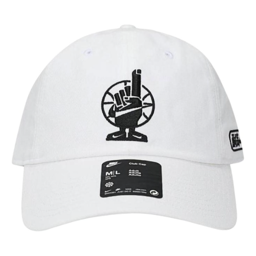 قبعة Nike Club CHBL باللون الأبيض والأسود IF0209-100