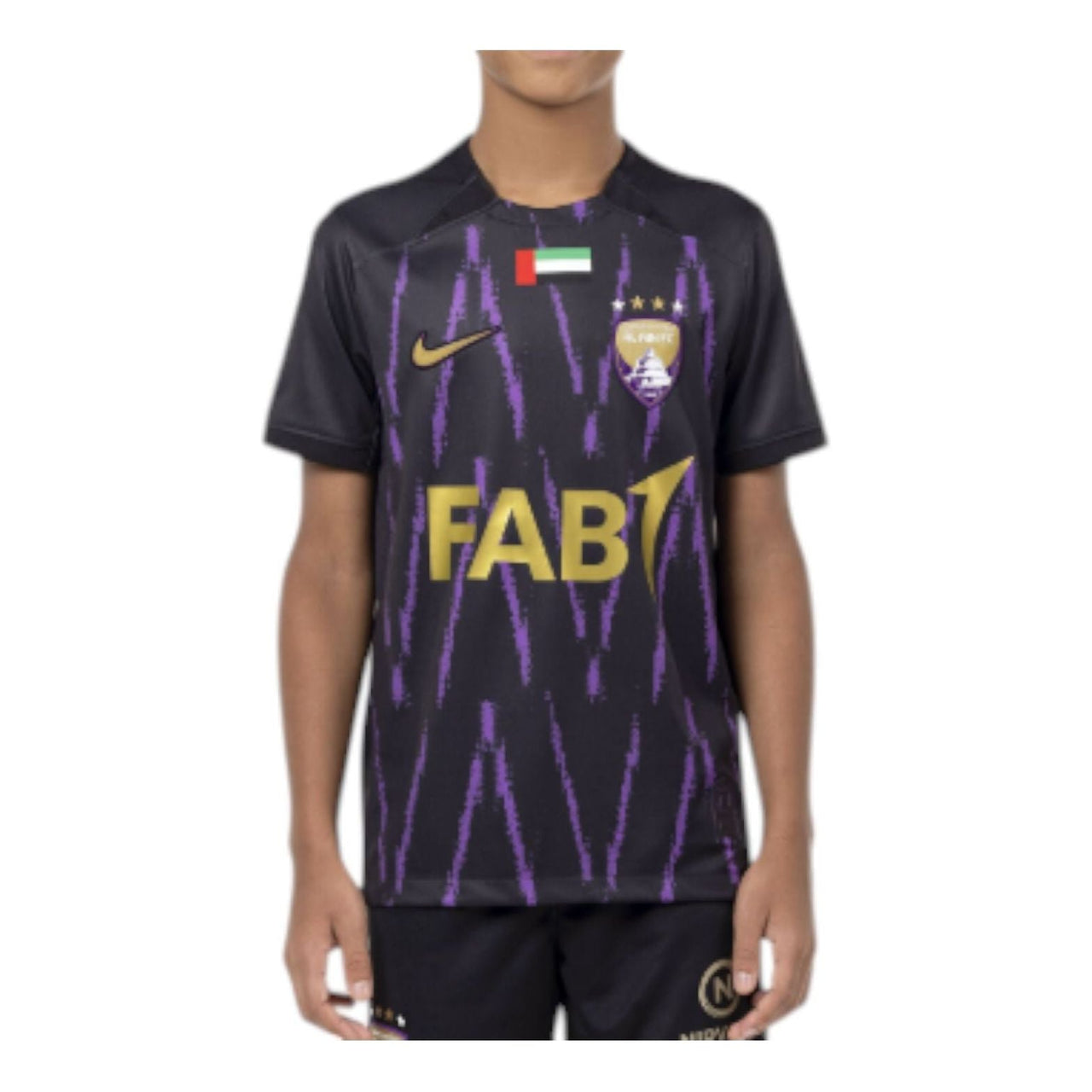 (GS) Nike Al Ain FC 24/25 Home Jersey 'Black Purple' FD7771-010