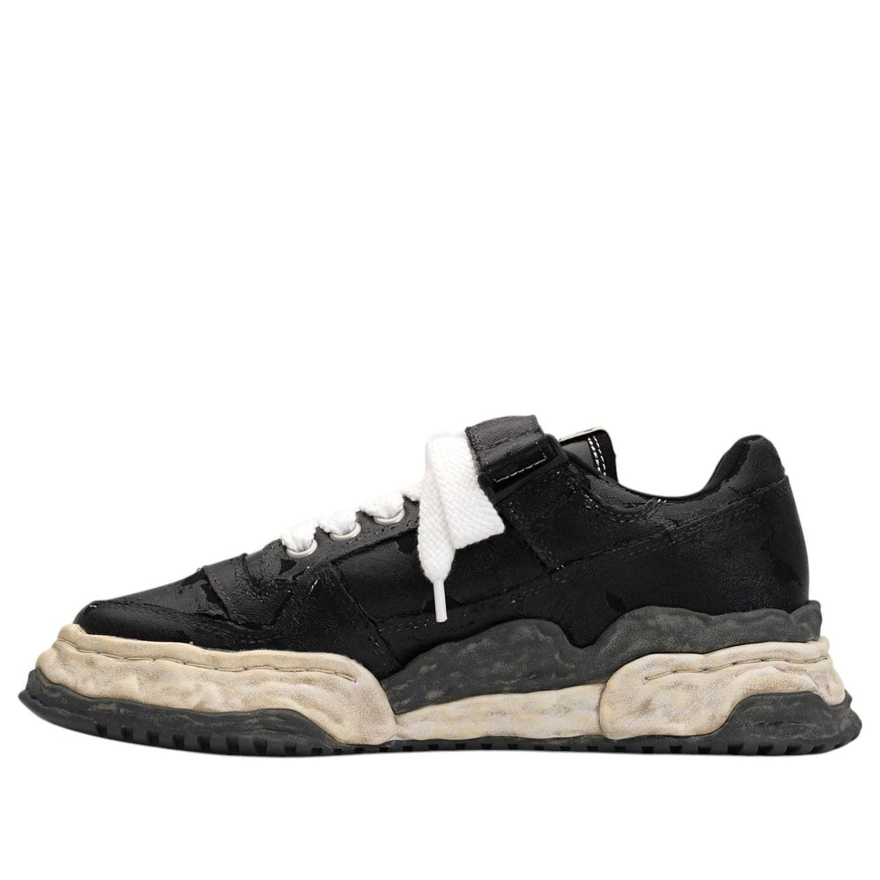 Maison MIHARA YASUHIRO x KEITH OG Sole Film Attached Canvas Low 'Black' A15FW711-BLACK