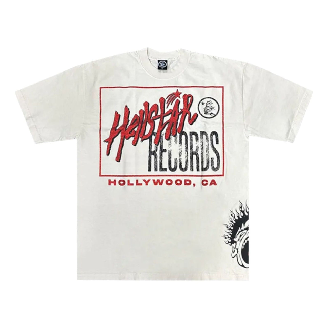 Hellstar Records T-Shirt 'White' 09357-1FW2304HRTW-WHIT