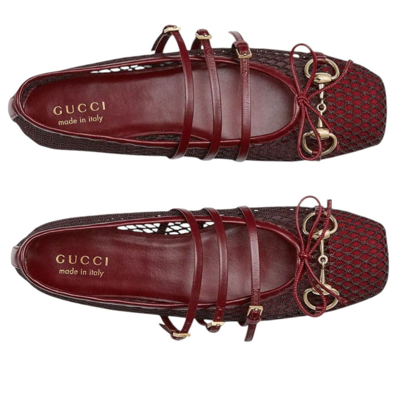 (WMNS) Gucci Horsebit Flat Shoes 'Rosso Ancora Red Mesh' 835077-FAEQZ-6207
