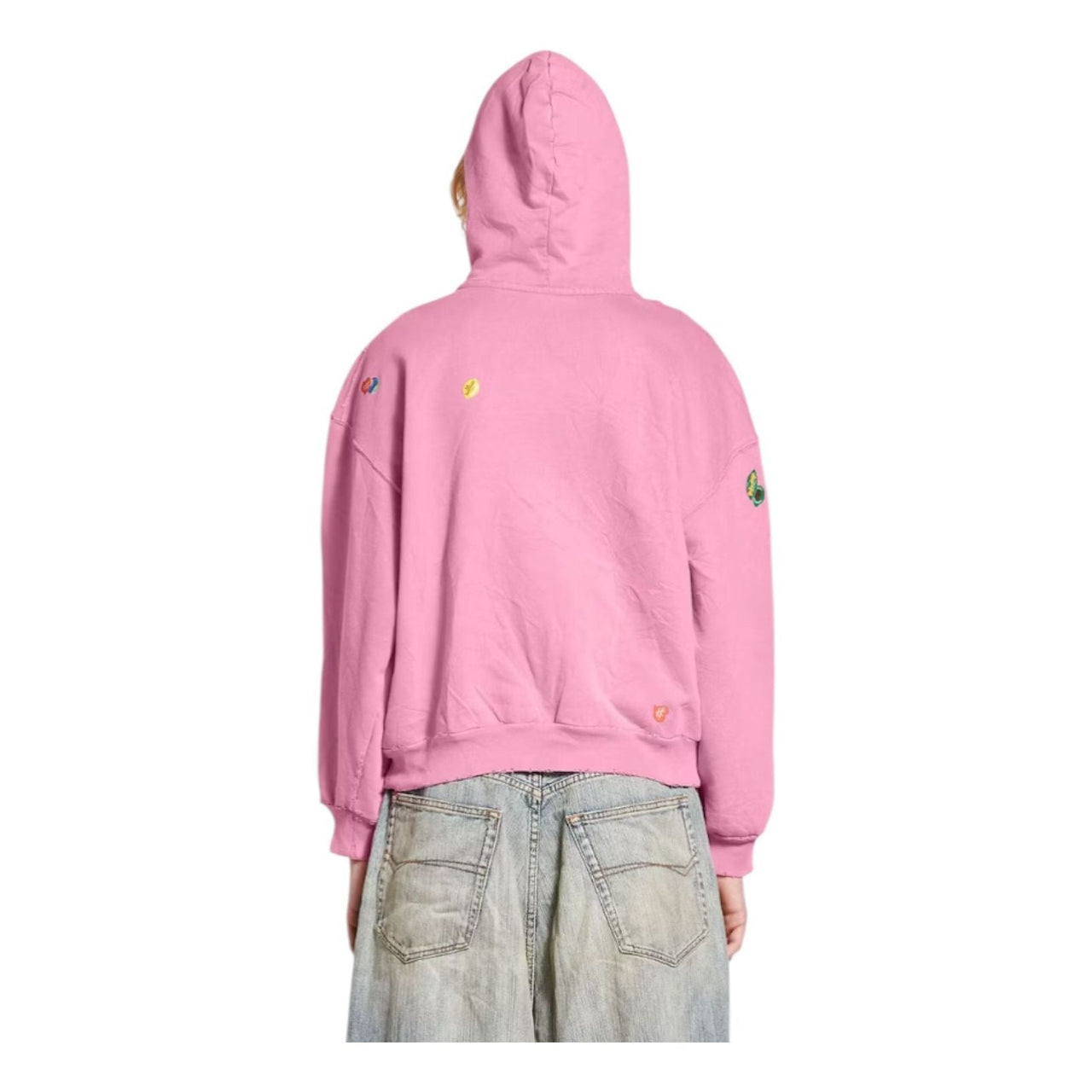 Balenciaga Fruity Zip-Up Hoodie 'Faded Dirty Pink' 803264TRVS59568