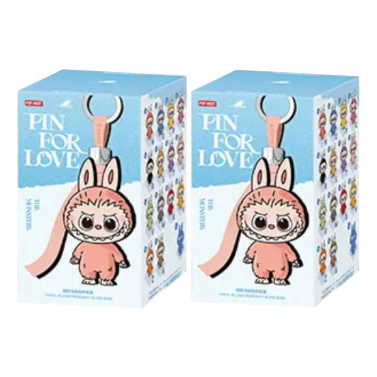 Pop Mart The Monsters Labubu Pin for Love Plush Pendant Blind Box (N-Z) (2 Blind Boxes) PPMT-2508-0093-945664129