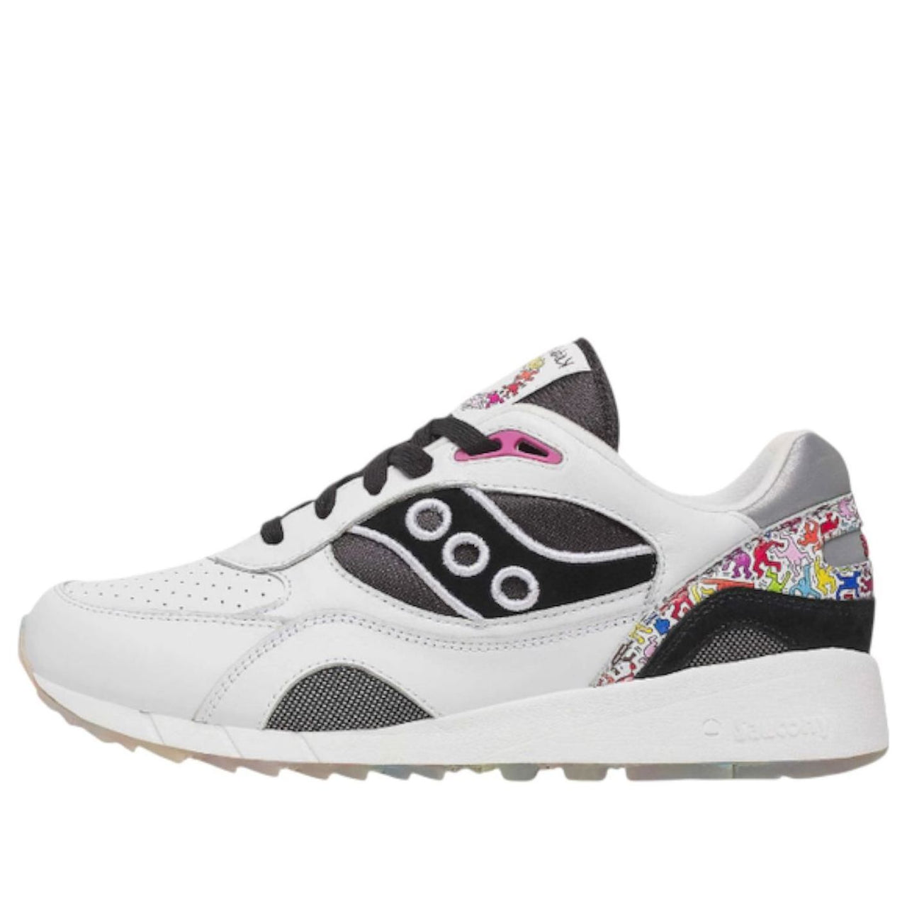 (WMNS) Saucony x Keith Haring Shadow 6000 'White Multi' S60973-1