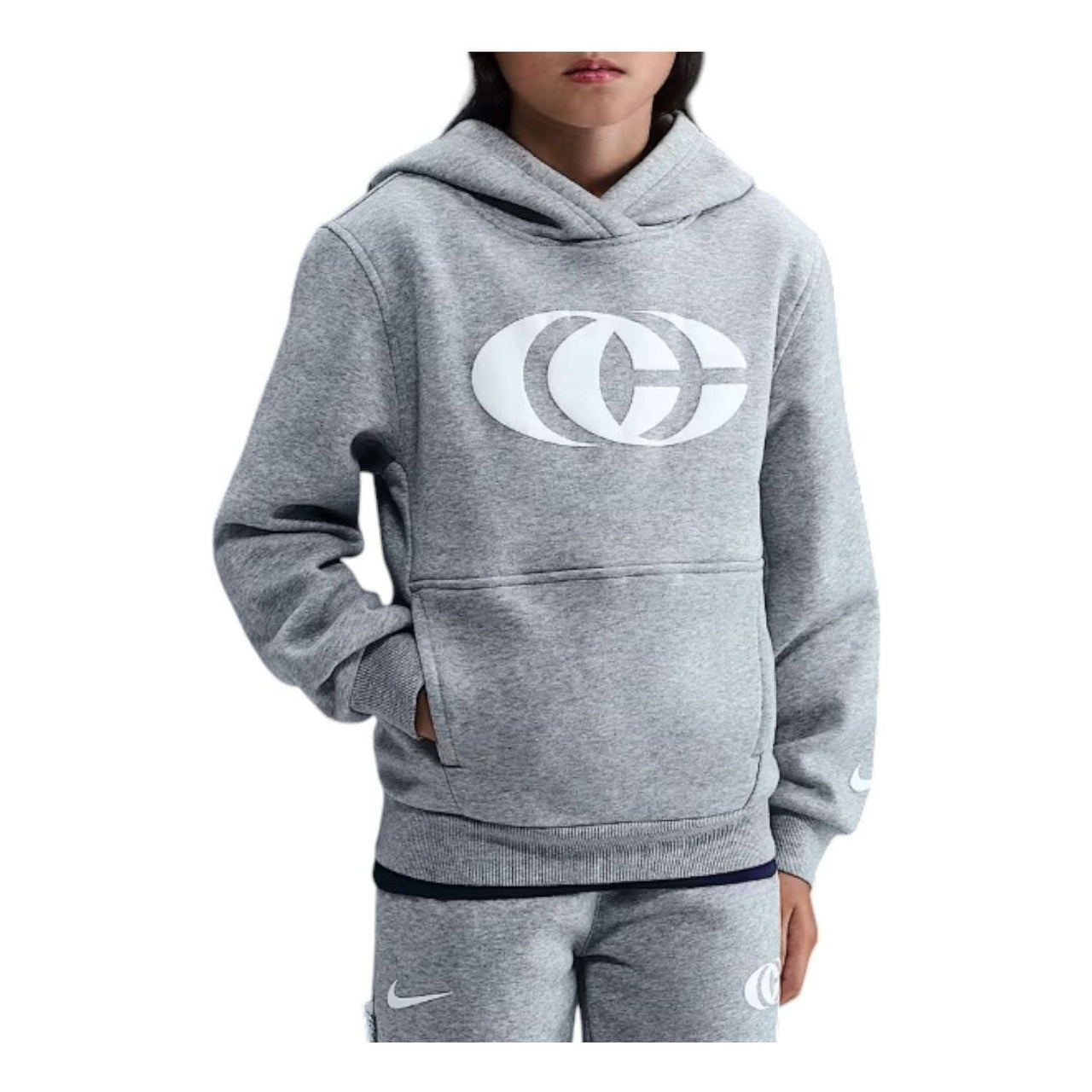 (GS) Nike x Caitlin Clark Fleece Hoodie 'Grey' IQ5892-063