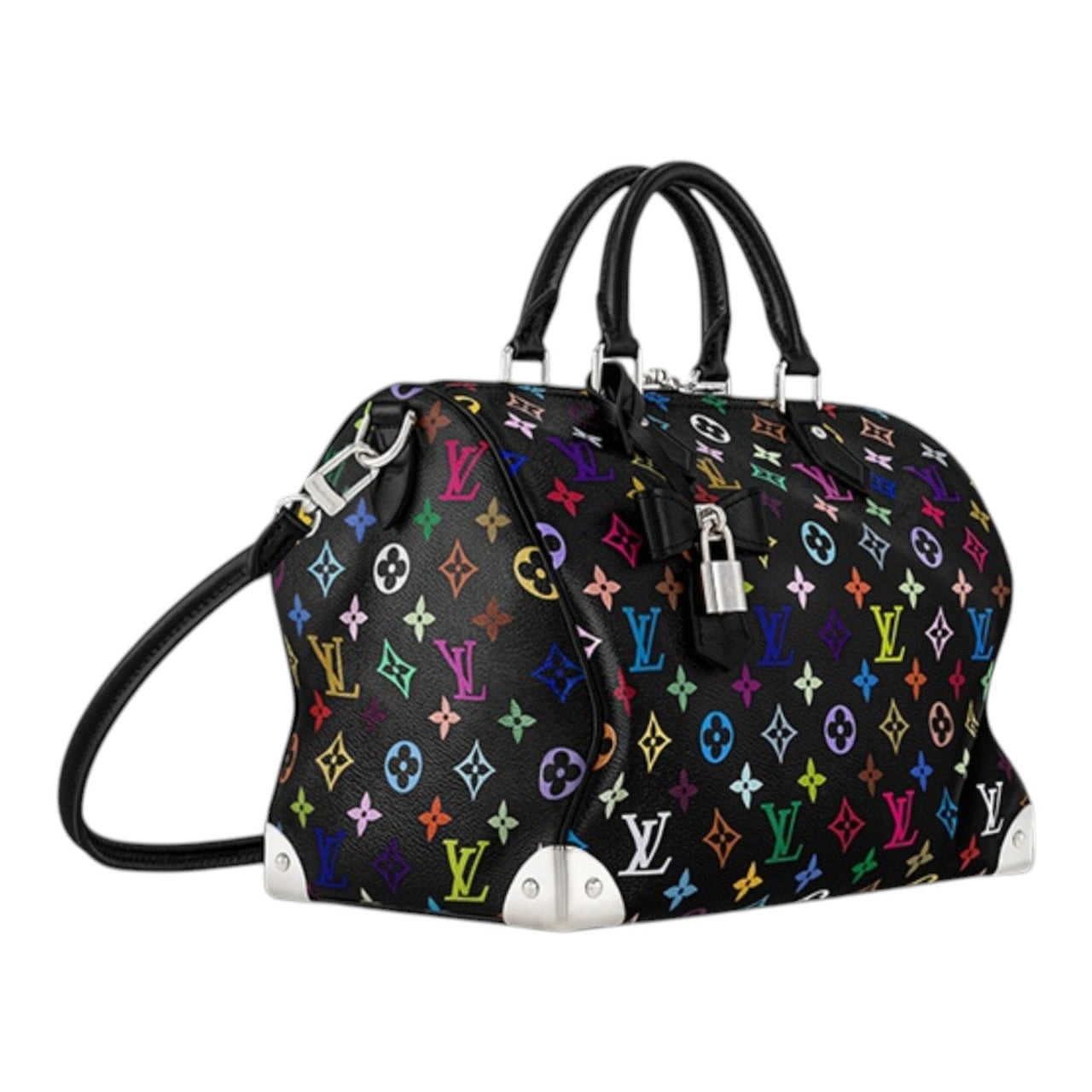 LOUIS VUITTON x Takashi Murakami Speedy Soft 30 'Black Multicolored' M13257