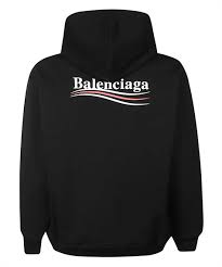 Balenciaga Political Campaign Hoodie 'Black' 600583-TIV53-1070