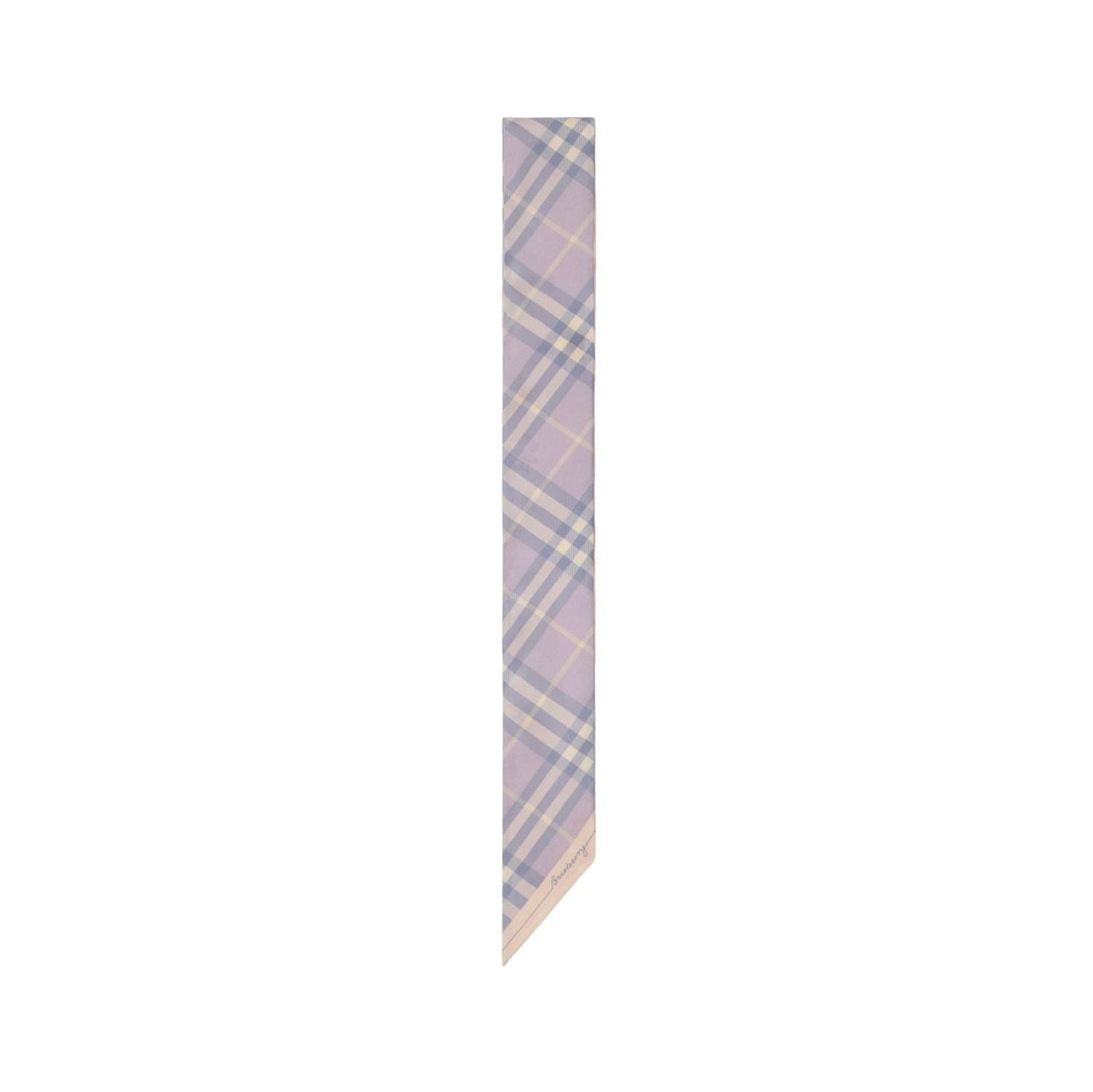(WMNS) Burberry 25 Checked Silk Scarf 'Blush Pink' 81103641