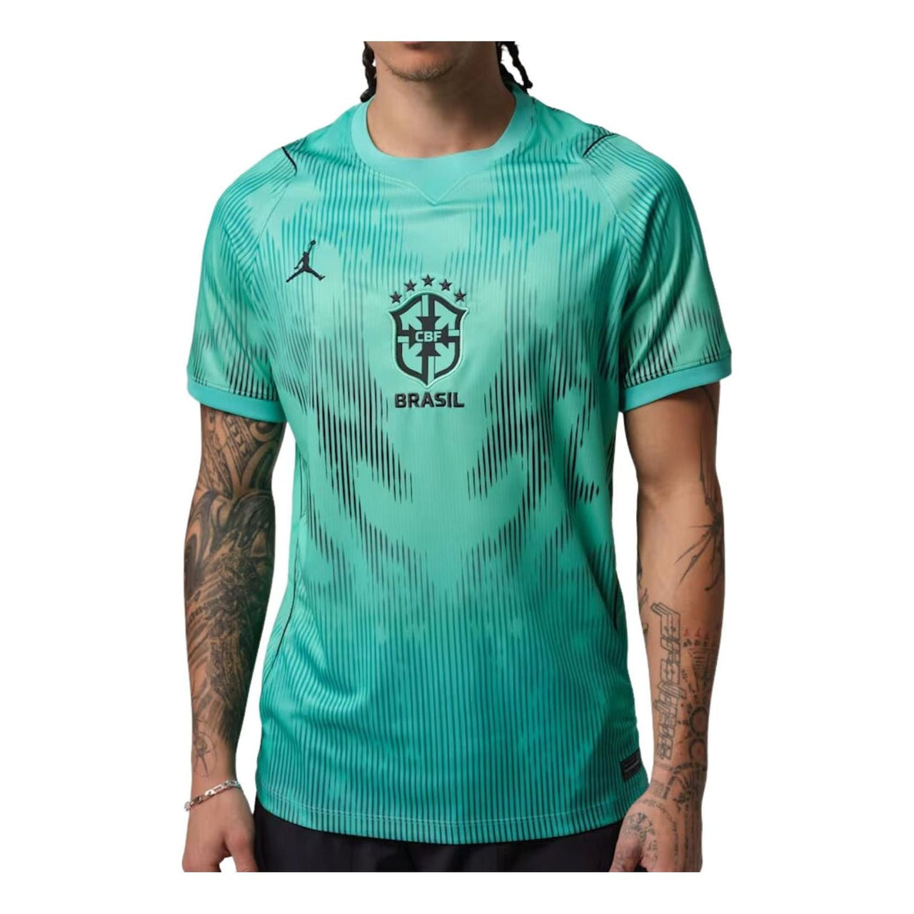 Air Jordan Brazil 2026 Stadium Goalkeeper Replica Jersey 'Light Menta Black' IQ3335-369