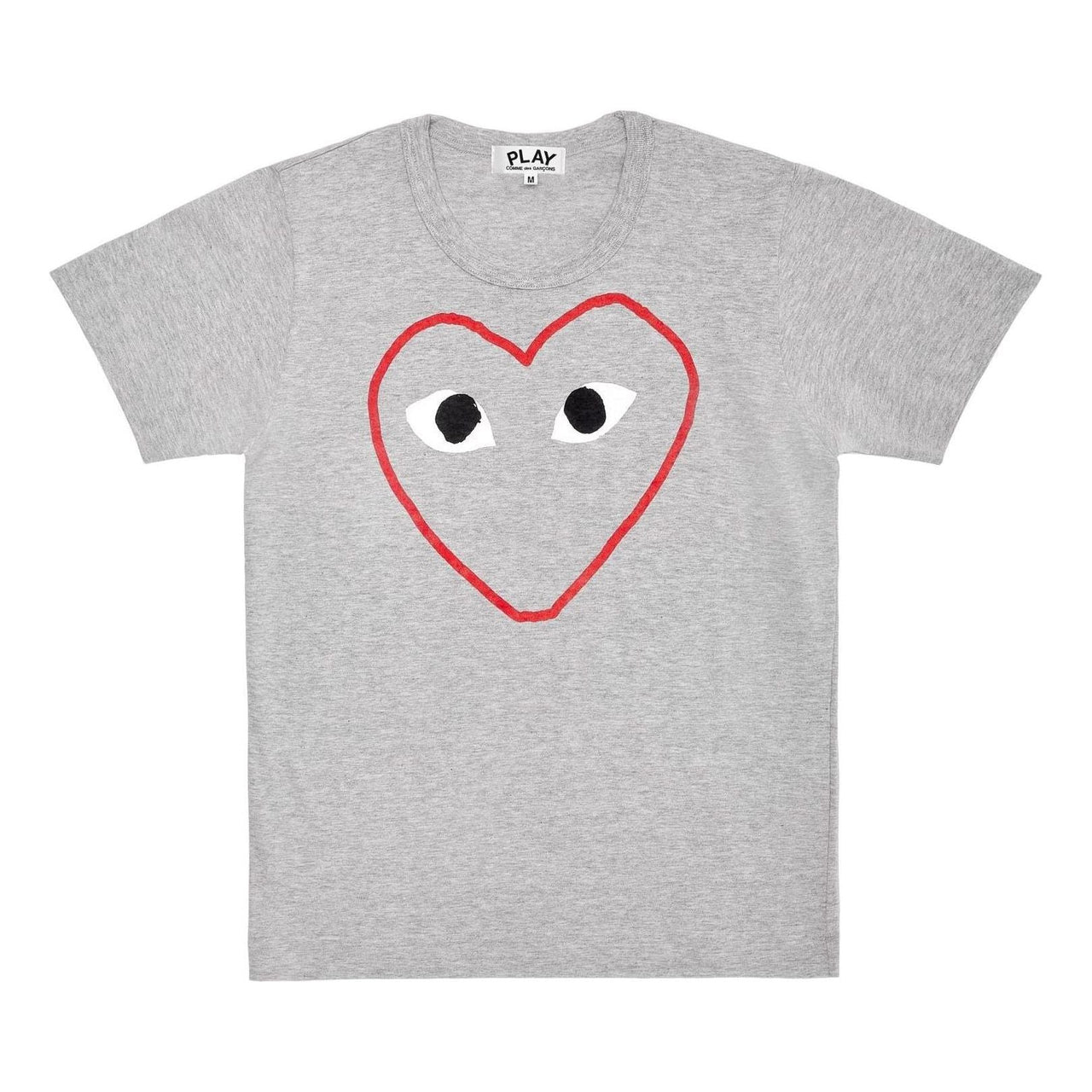 (WMNS) COMME des GARCONS PLAY FW25 Red Heart Sketch T-Shirt 'Grey' AZ-T265-051-1