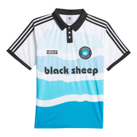 adidas CLTFC X BLACK SHEEP Polo Shirt 'White Blue Black' JH3733