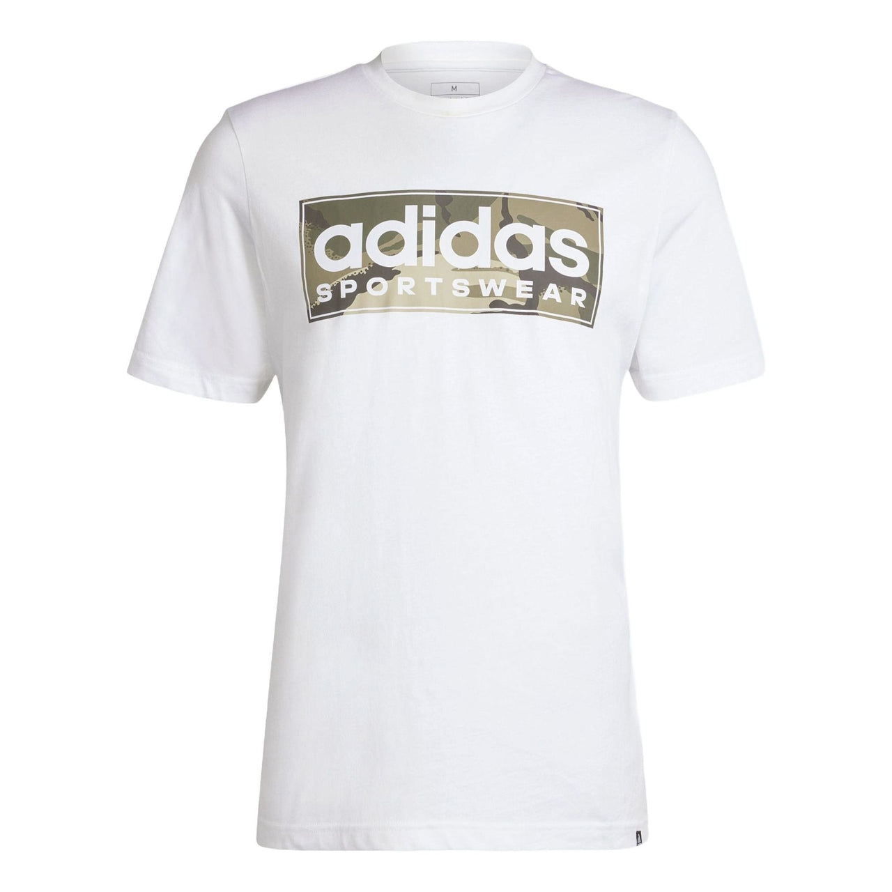 adidas Camo Linear Graphic T-Shirt Asia Sizing 'White' IN6473