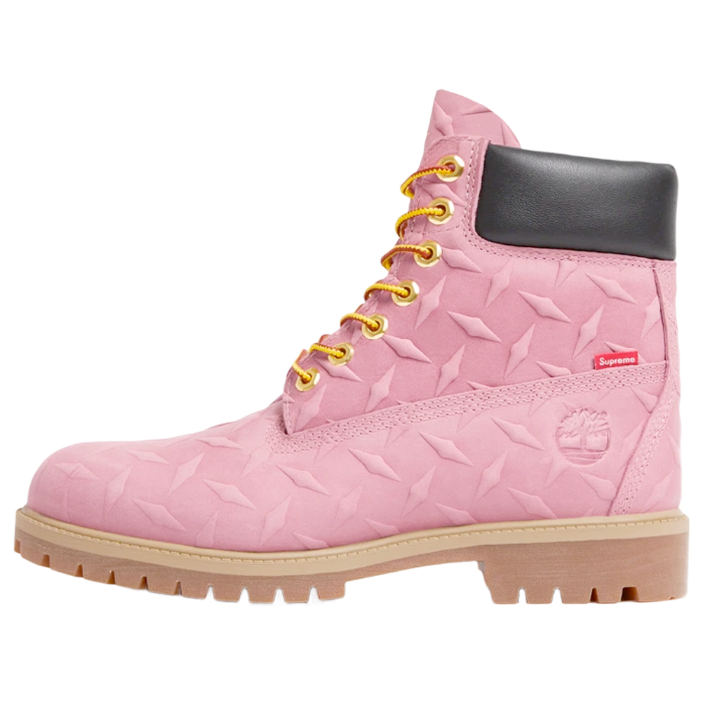 Timberland x Supreme Diamond Plate 6 Inch Premium Waterproof Boot 'Pink - 23FW' TB0A6DF9-661
