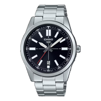 Casio Dress Pointer Display Analog Watch 'Steel Black' MTP-VD02D-1E