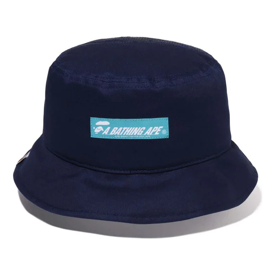 A Bathing Ape Half Mesh Bucket Hat 'Navy' 001HTJ301003MNVY