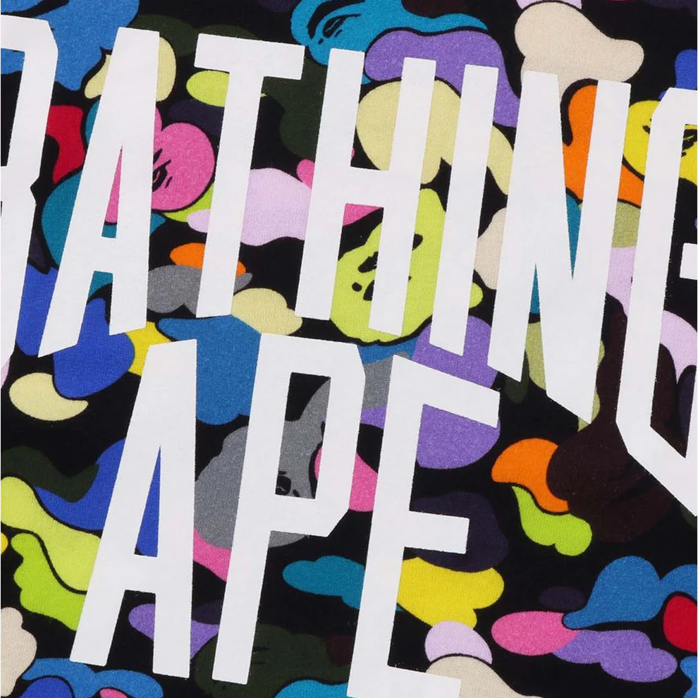 A Bathing Ape Multi Camo NYC Logo T-Shirt 'Graphic Black' 001TEJ201021MBLK