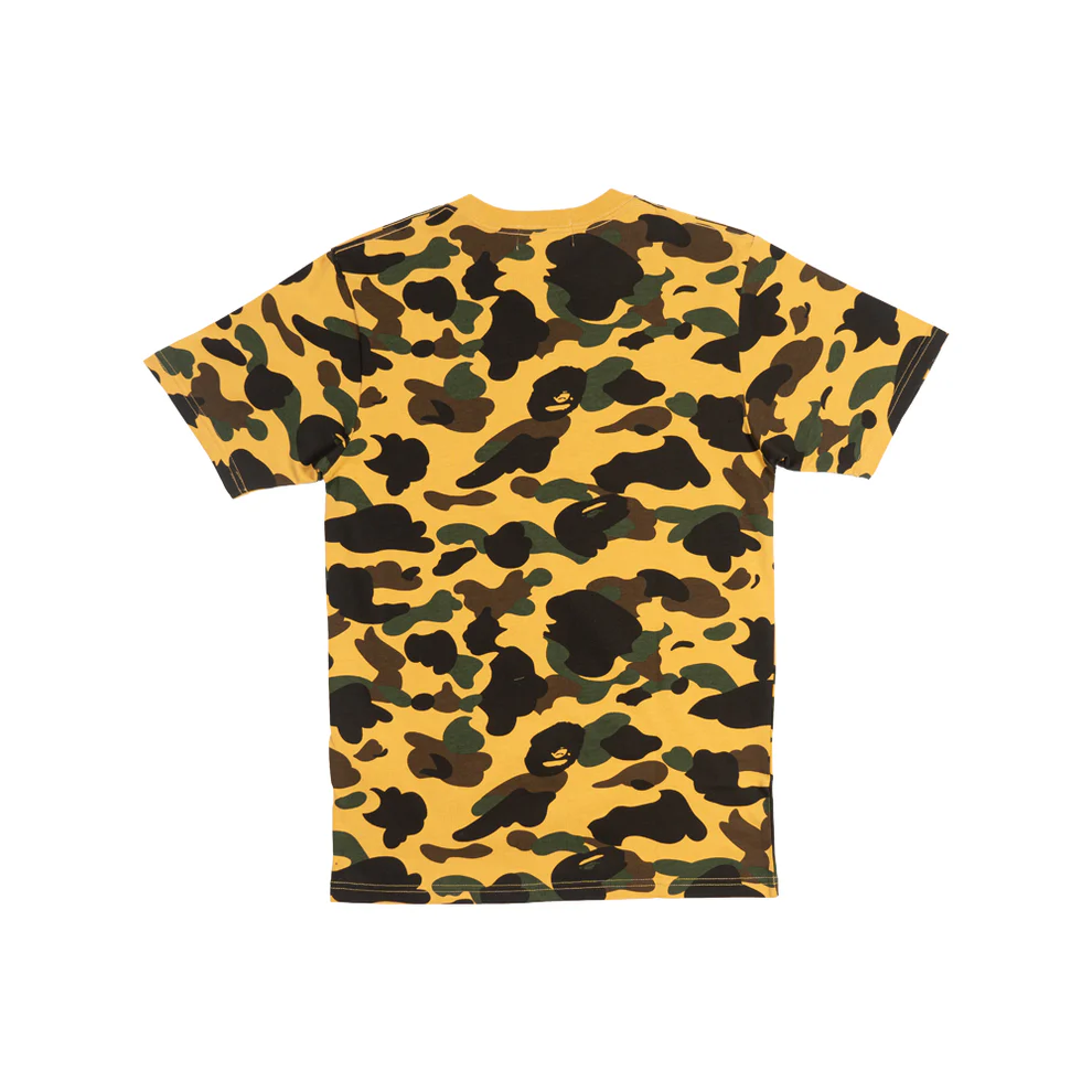 A Bathing Ape Ape Print T-Shirt 'Yellow' 001CSJ801012MYEL