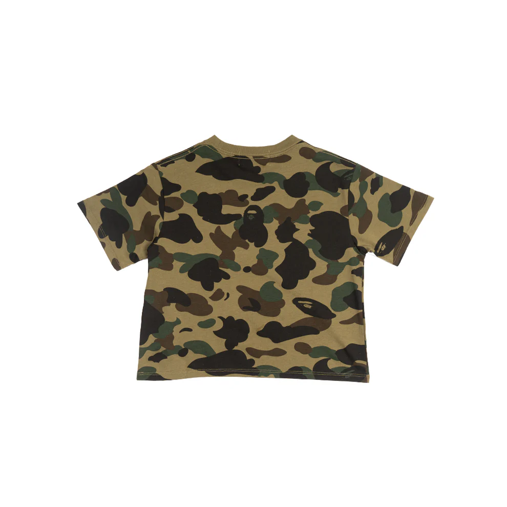 (WMNS) A Bathing Ape 1st Camo Cropped T-Shirt 'Green' 001CSJ802002LGRN