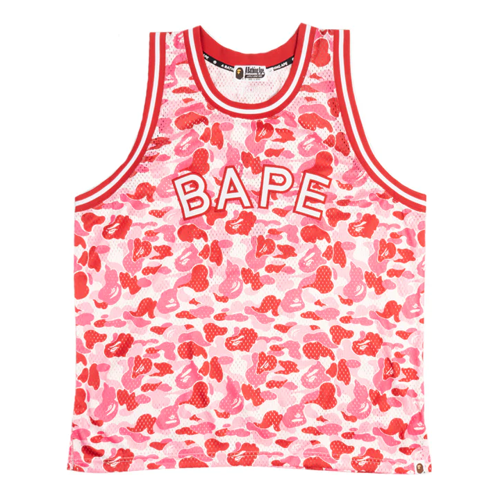 A Bathing Ape Basketball Tank Top 'Pink' 001VTJ801001MPNK
