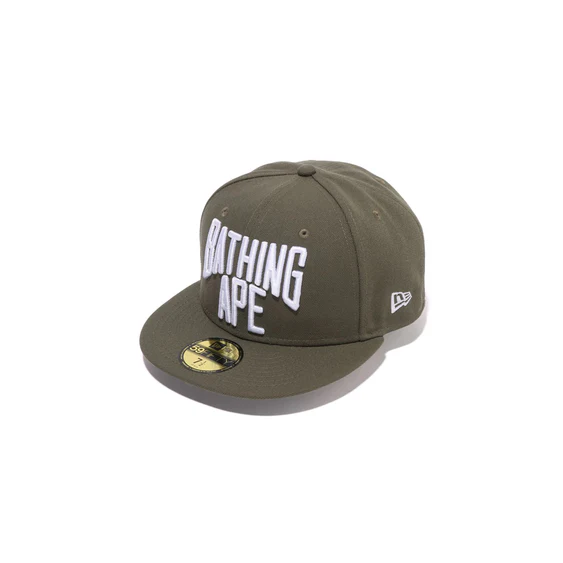 A Bathing Ape NYC logo New Era Cap 'Olive' 001CPJ831901COLD