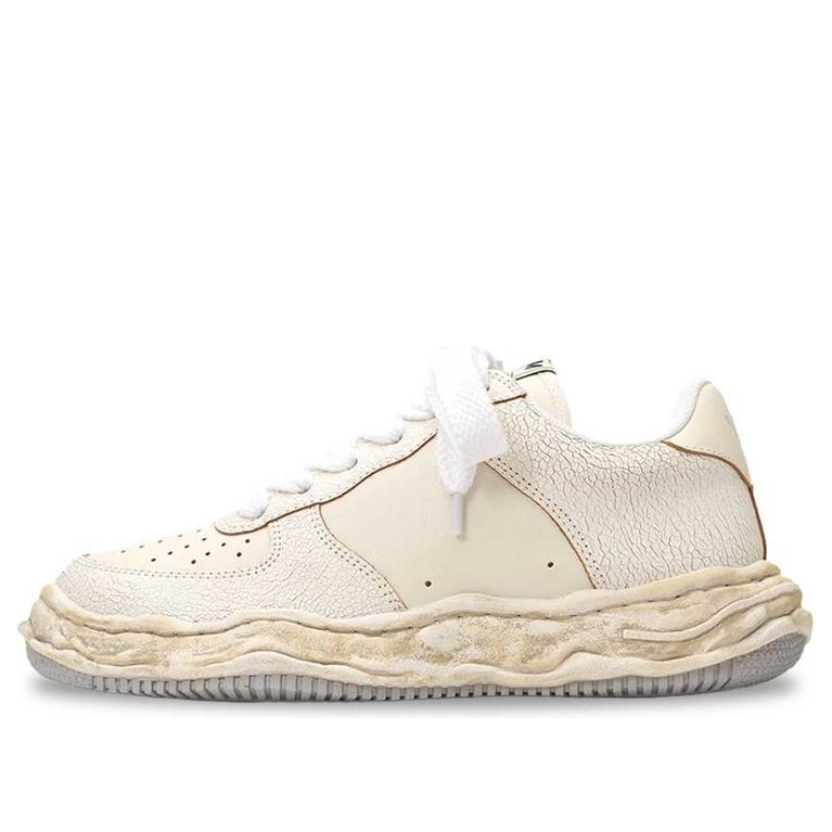 Maison MIHARA YASUHIRO Wayne OG Sole Cracking Leather Low 'White' A12FW715-WHITE