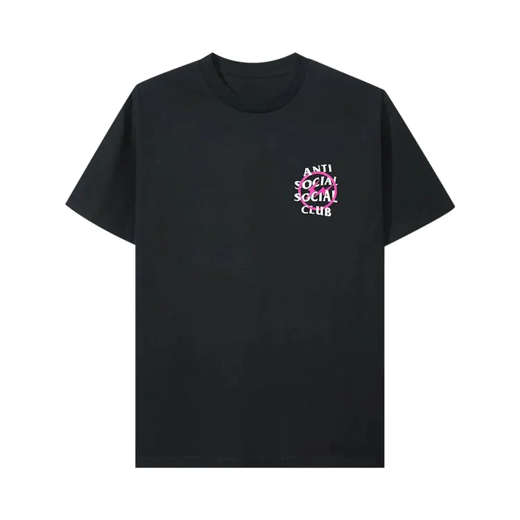 ANTI SOCIAL SOCIAL CLUB x Fragment Bolt T-Shirt 'Black Pink' 0657-100000103XFBT-BLAC