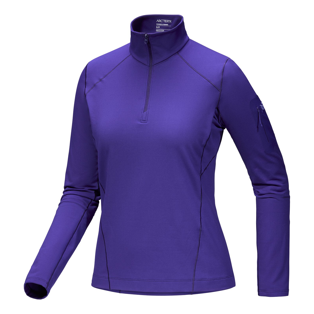 (WMNS) Arc'Teryx Rho Zip Neck Top 'Purple' X000007336-PURPLE