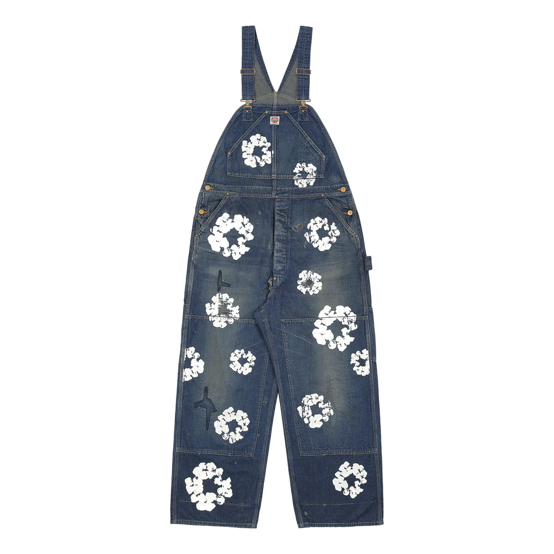 Denim Tears x SAINT Mxxxxxx Wreath Overalls 'Blue' SM-YS1-0000-C52