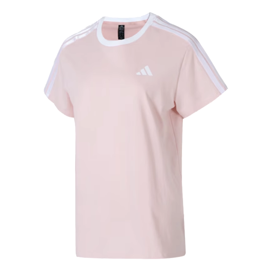 (WMNS) adidas Boyfriend T-Shirt 'Pink White' JY7614