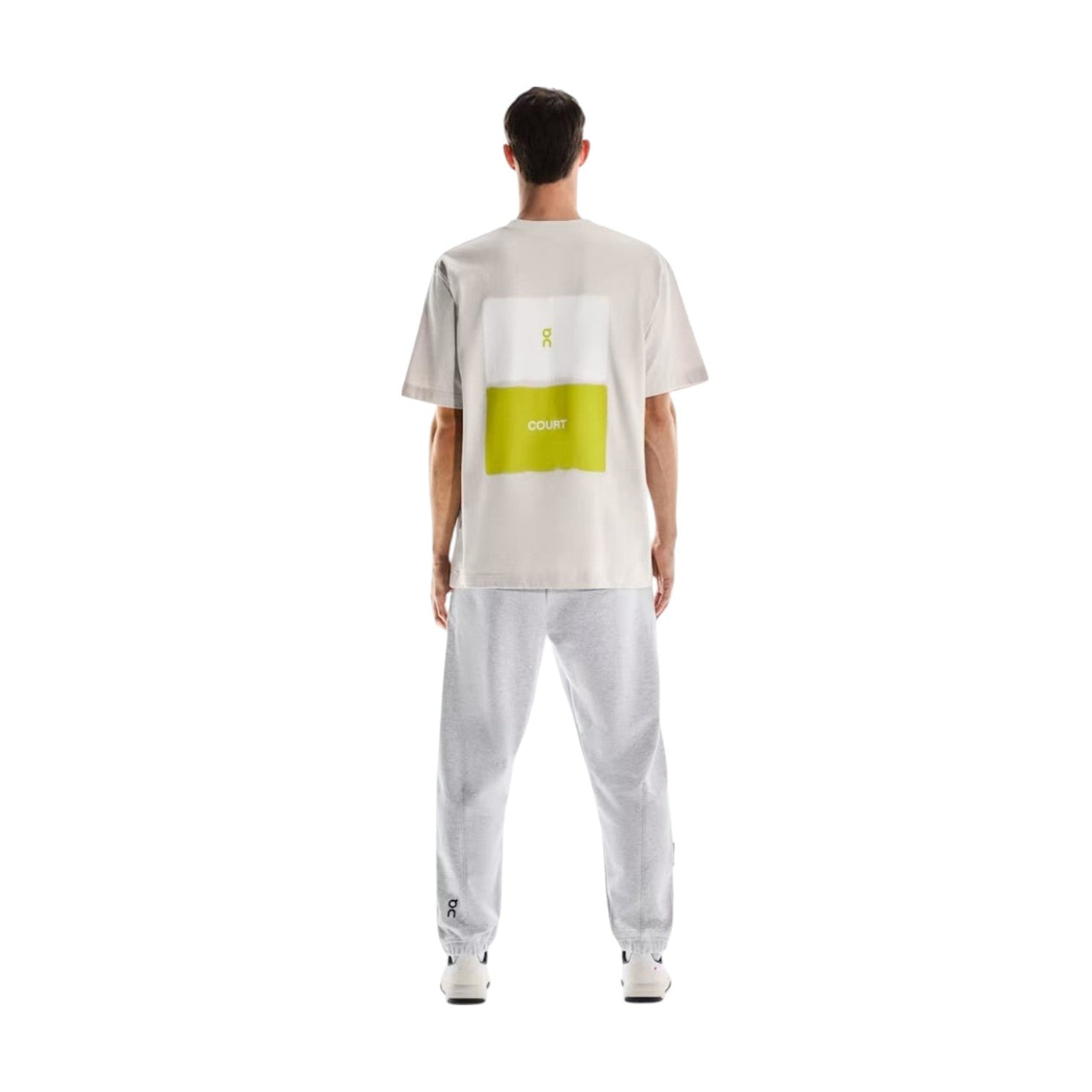 On Running Club T-Shirt Graphic Tennis 'Grey' 1ME12350296