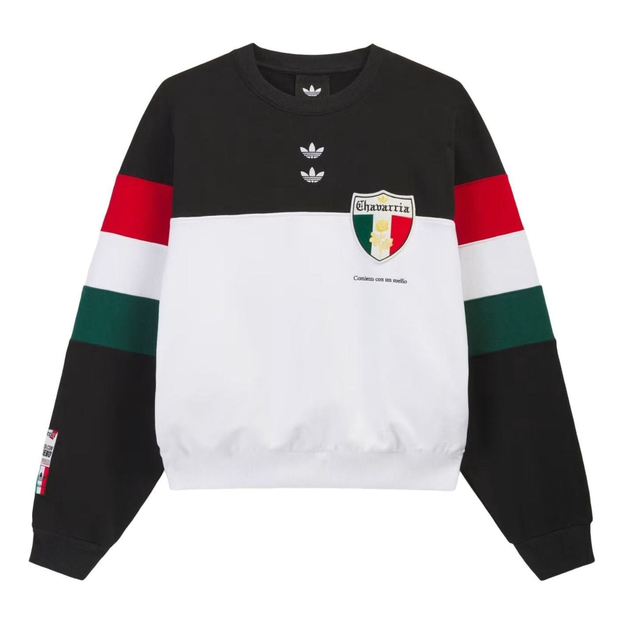 adidas x Chavarria Fleece Crewneck Sweatshirt Asia Sizing 'Black' KV1976