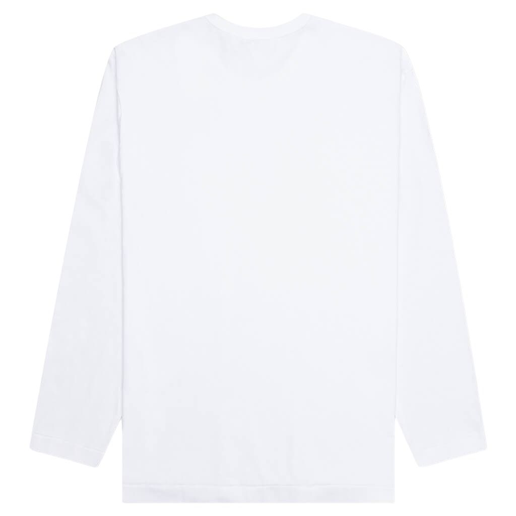 COMME des GARCONS PLAY SS25 Small Heart Long-Sleeve T-Shirt 'White' AZ-T308-051-2