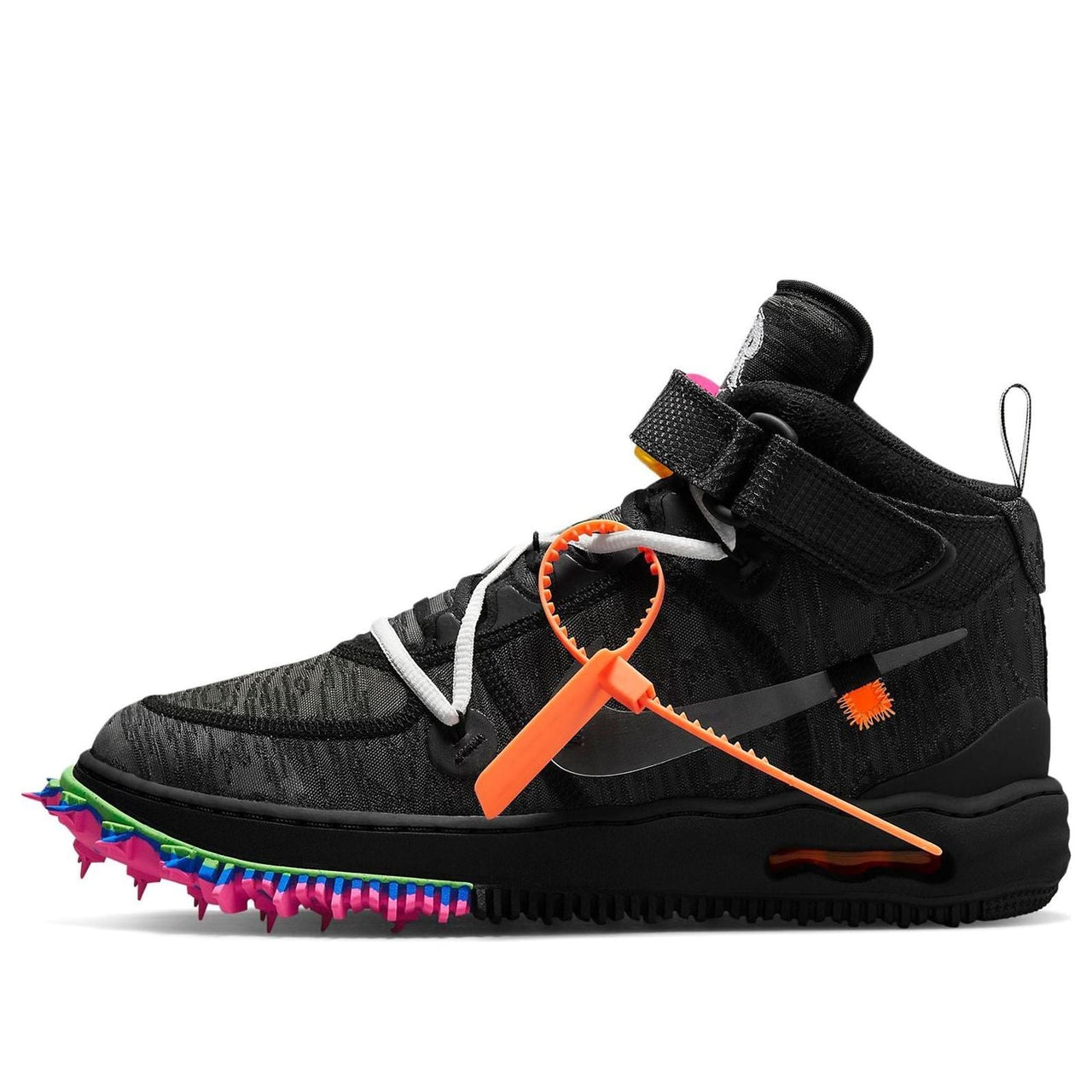 حذاء Nike x Off-White Air Force 1 Mid "أسود" DO6290-001