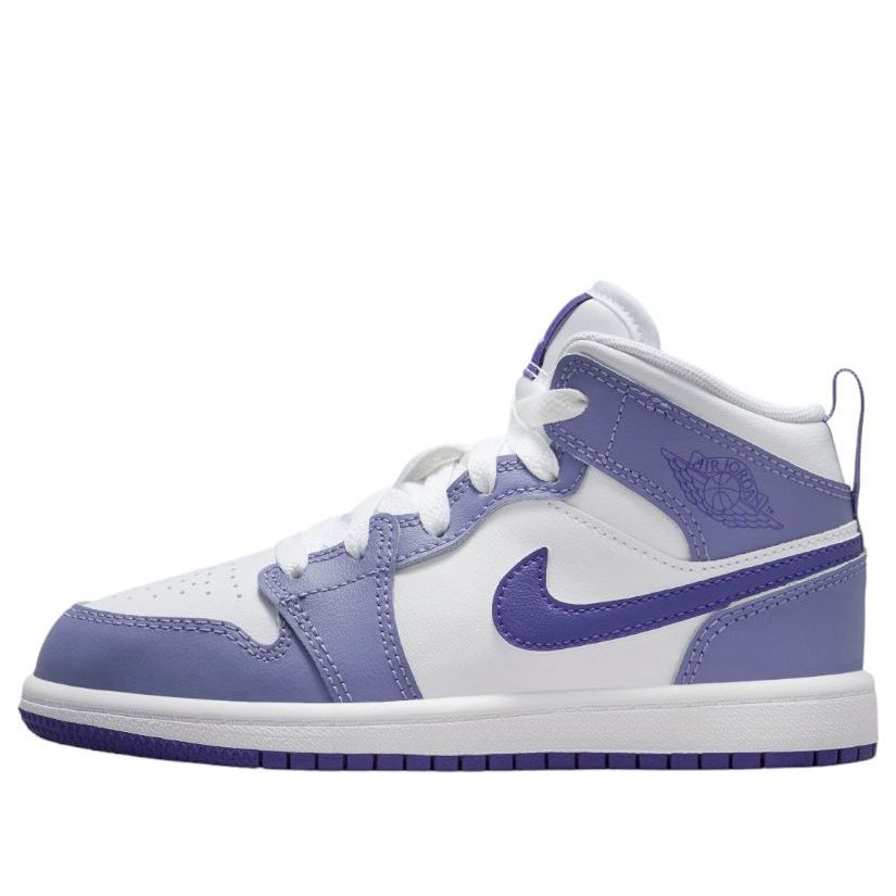 (PS) Air Jordan 1 Mid 'Dusty Amethyst White Court Purple' DQ8424-500