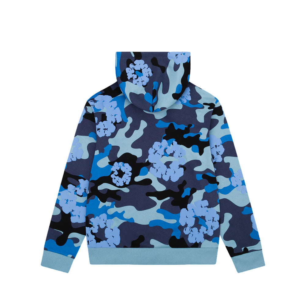 Denim Tears Cotton Wreath Hooded Jacket 'Blue Camo' DT-1001