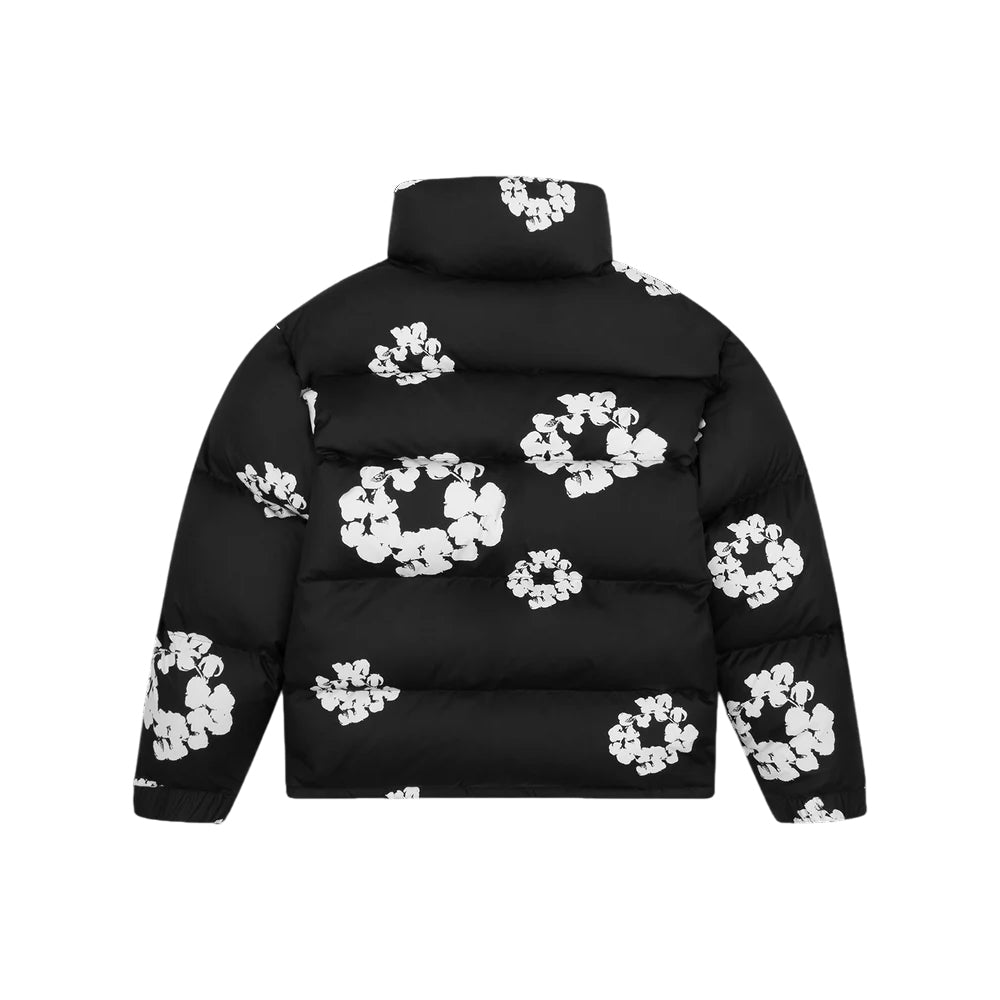 Denim Tears Cotton Wreath Puffer Jacket 'Black' DT12-2