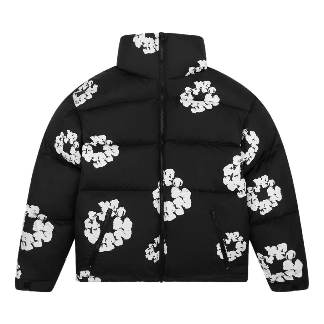 Denim Tears Cotton Wreath Puffer Jacket 'Black' DT12-2