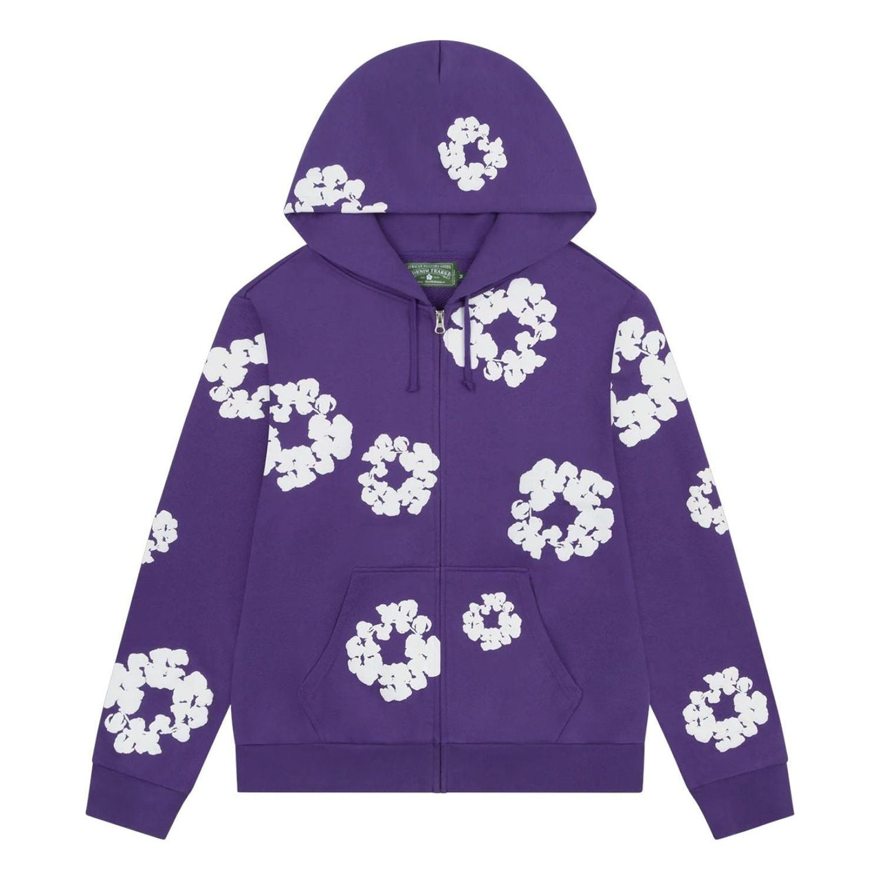 Denim Tears Cotton Wreath Zip Hoodie 'Purple' FW25TZH2982314