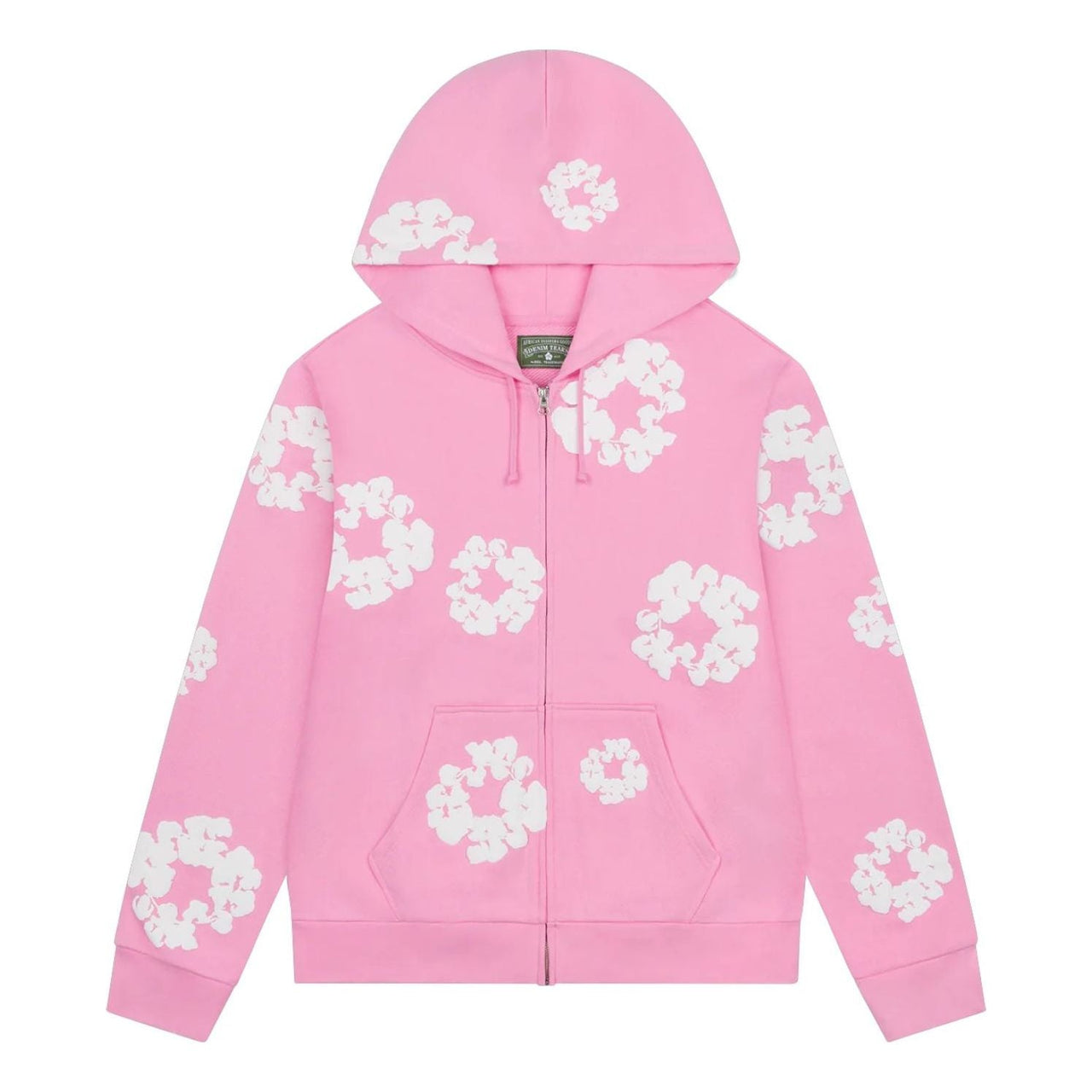 Denim Tears Cotton Wreath Zip Hoodie 'Pink' FW25TZH2982315