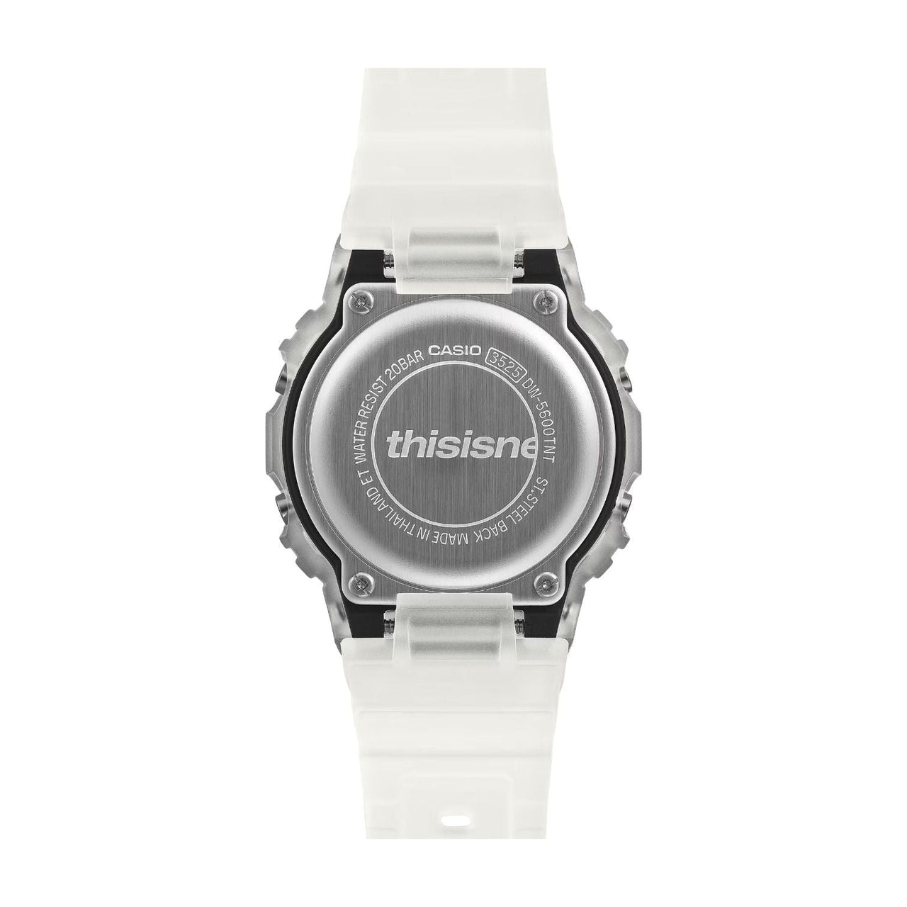 CASIO x thisisneverthat G-Shock Digital 5600 Series 'Silver White' DW-5600TNT-7