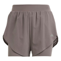 (WMNS) adidas Designed for Training HEAT.RDY HIIT 2-in-1 Shorts Asia Sizing 'Charcoal' IT7435