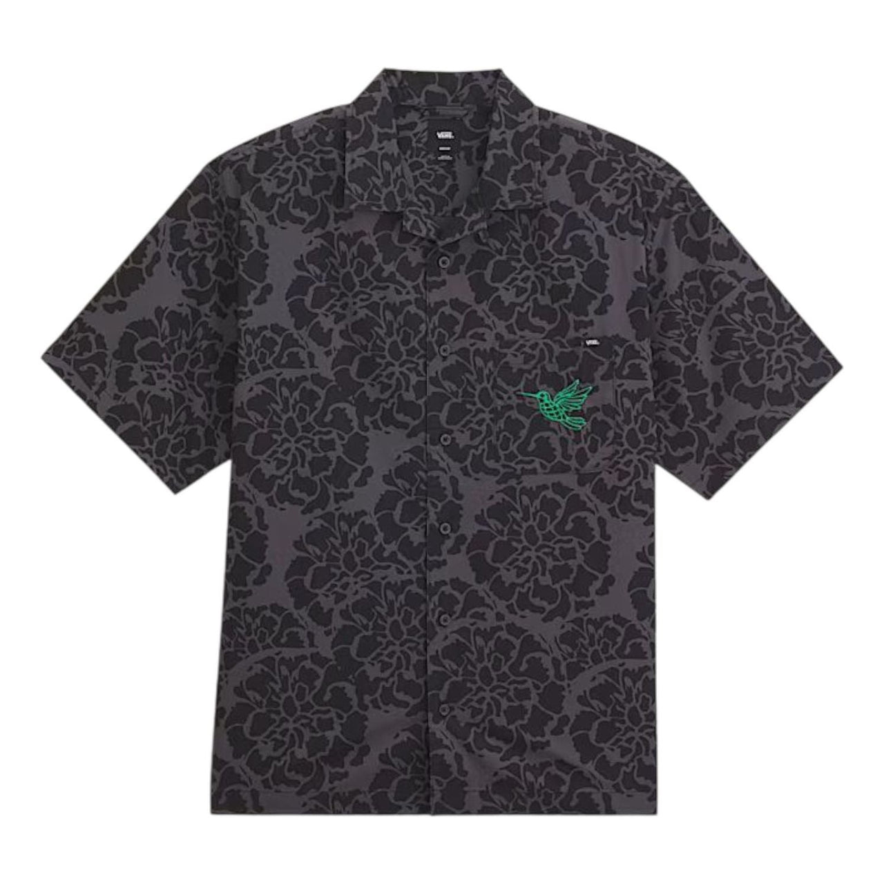Vans Dia de los Muertos Colibri Floral Shirt 'Black' VN000TYKBLK