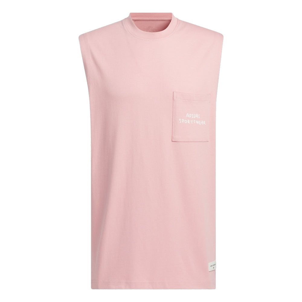 adidas Graphic Tank Top Asia Sizing 'Pink White' JP4590